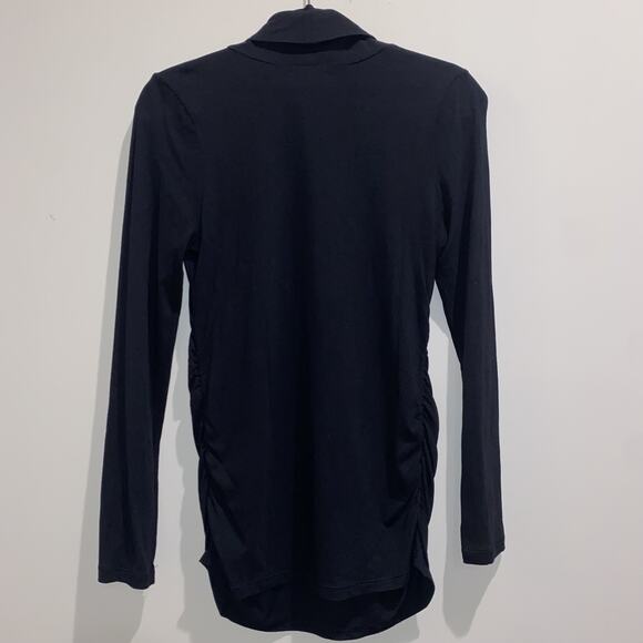 OLD NAVY Maternity Small Cowl Neck Black Sweater Fall Winter Long Sleeve Shirt - Picture 5 of 6